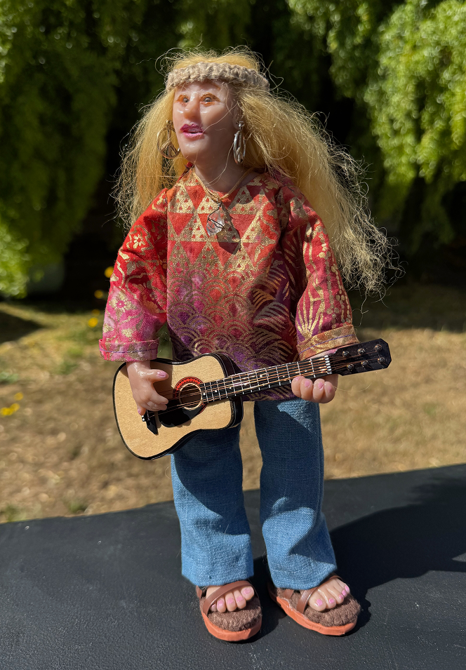 Hippie Guitarist Doll